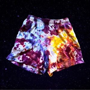 Reiki Infused tie Dye Jungmaven Organic Cotton Hemp Sun Short Summer Shorts